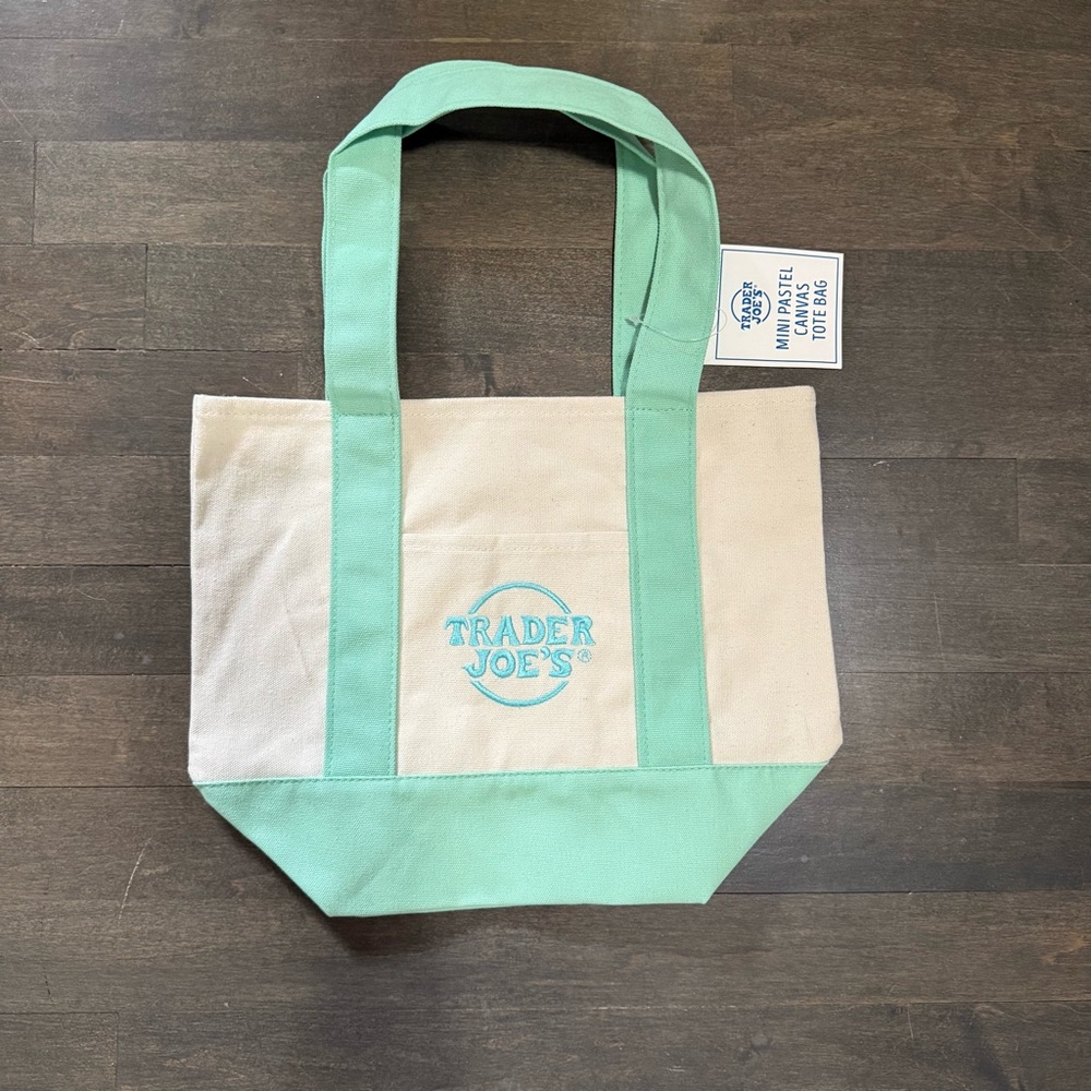 Trader Joe’s Mini Pastel Canvas Tote Bag